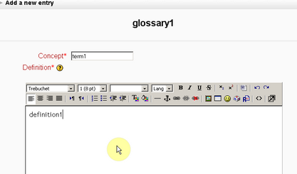 add glossary entry